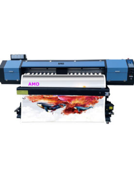 AMO Large - Format Printer with Epson dual i1600 printhead, 1.8m Printing Width, 1440dpi Resolution, Ideal for Advertising and Poster Production Using Eco - Solvent Ink
