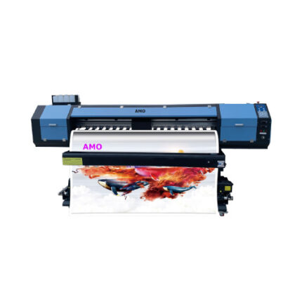 AMO Large - Format Printer with Epson dual i1600 printhead, 1.8m Printing Width, 1440dpi Resolution, Ideal for Advertising and Poster Production Using Eco - Solvent Ink